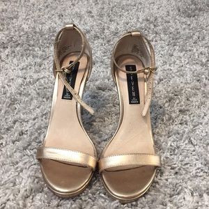 Gold Strap Heels